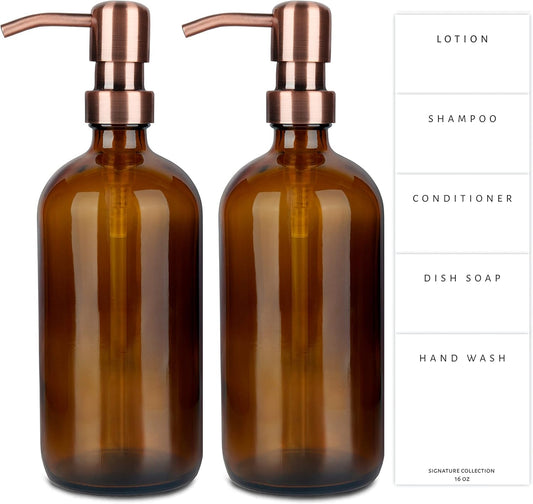 Emerson Soap Dispenser, Dish Soap Dispenser for Kitchen, Soap Dispenser Bathroom Set, Hand Soap