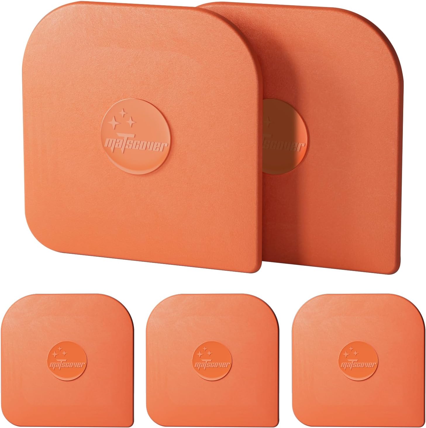 Pan Scraper, 5 Pcs Pot Scraper Plastic, Pot Scraper Non Scratch for Cast Iron, Pot and Pan