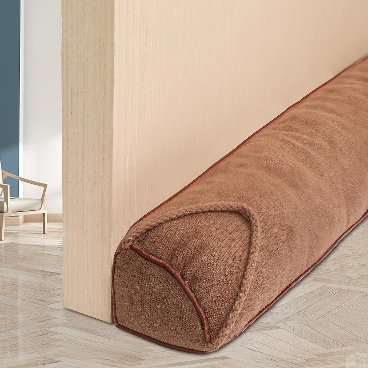 Triangle Under Door Draft Stopper 32 inch Weighted Draft Blocker Bottom Seal Noise Air Guard for