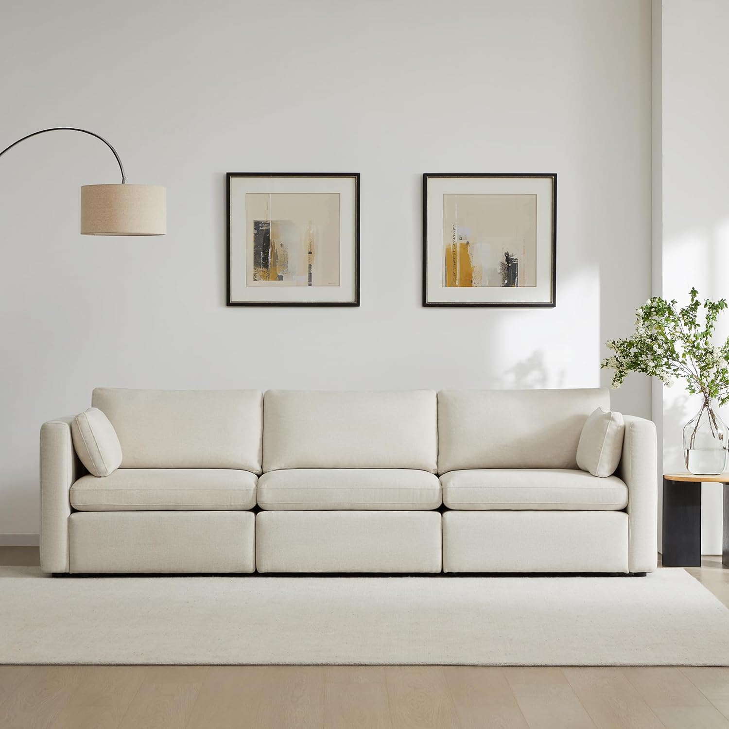 CHITA Sectional Sofa Set, Comfty Cloud Couch, FSC Certified Deep Seat Sectional Couch for Lving