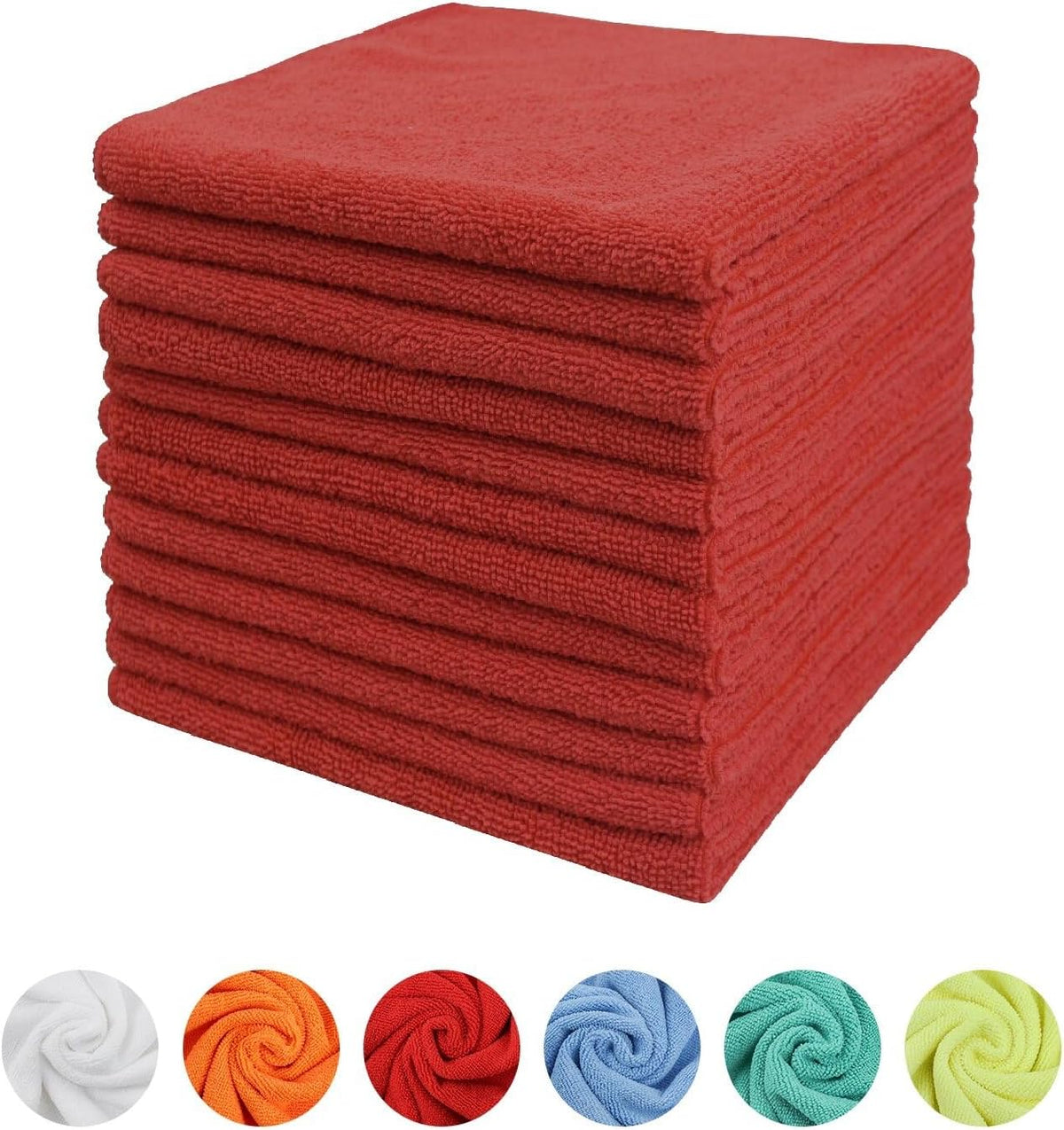 Tricol Clean Microfiber Cleaning Cloth, 16in*16in, 12 Pack Ultra-Thick Cleaning Rags, Super