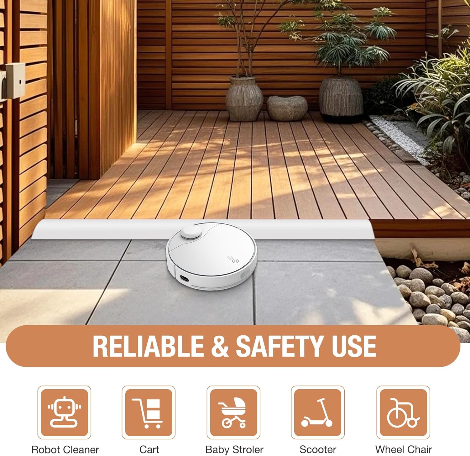Floor Transition Strip Self Adhesive Vinyl Door Threshold for Doorways Carpet Edging Trim Overlap