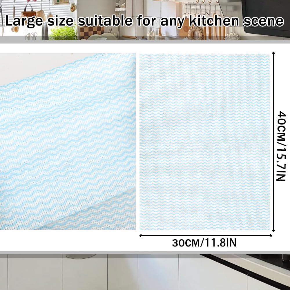 100 Count Disposable Cleaning Towels and Dish Cloths,Super Absorbent Dishcloths,Multi-Surface