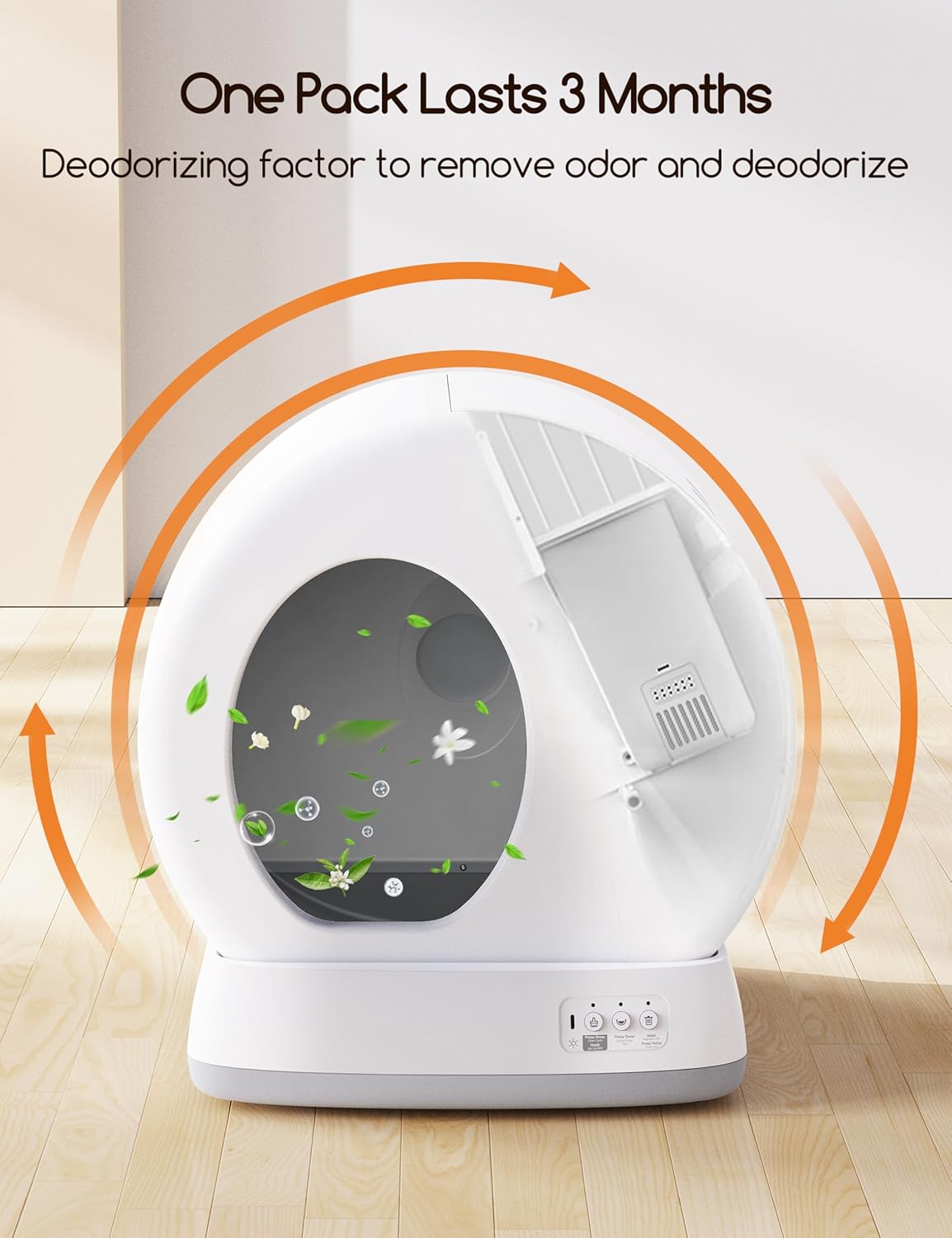 MeoWant Pet Odor Eliminator, Automatic Cat Litter Box Odor Deodorant Gel Only Suitable for MW-SC01