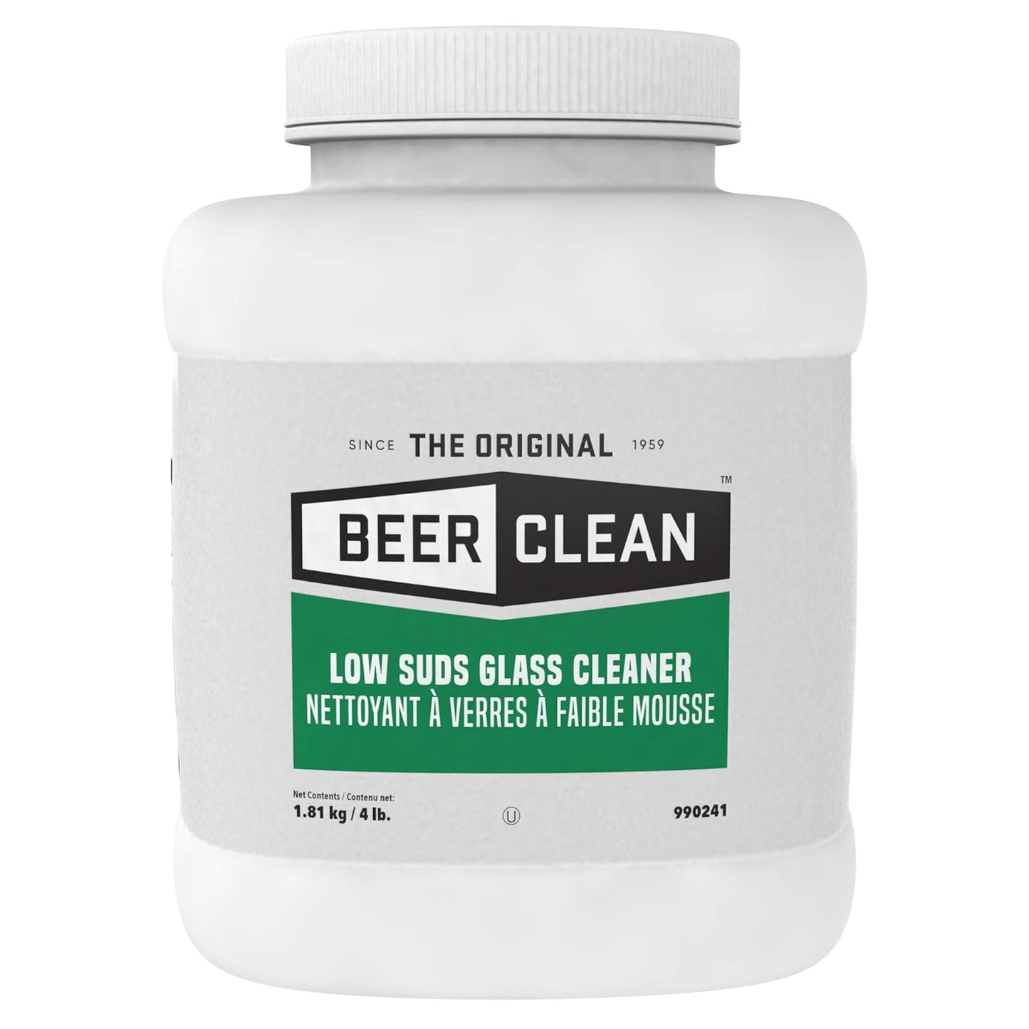 Diversey Glass Cleaner, Unscented, Powder, 4 Lb. Container