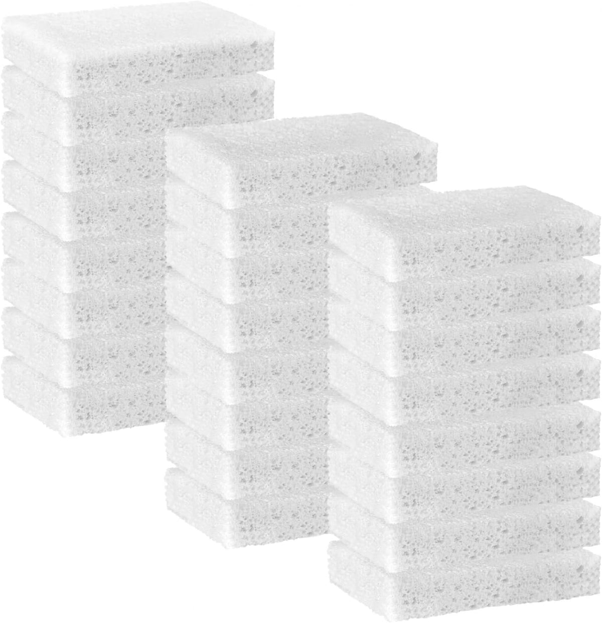 YoleShy 24 Pack White Sponges Kitchen Natural Compressed Cellulose Sponges for Dishes Non Scratch