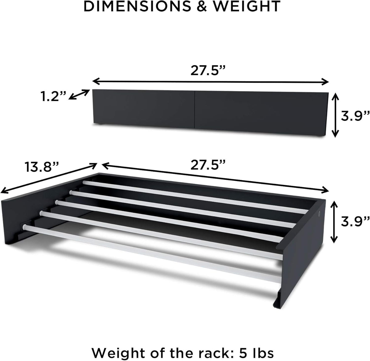Step Up Laundry Drying Rack (28-INCH White), Wall Mounted, Retractable Clothes Drying Rack, 40lbs