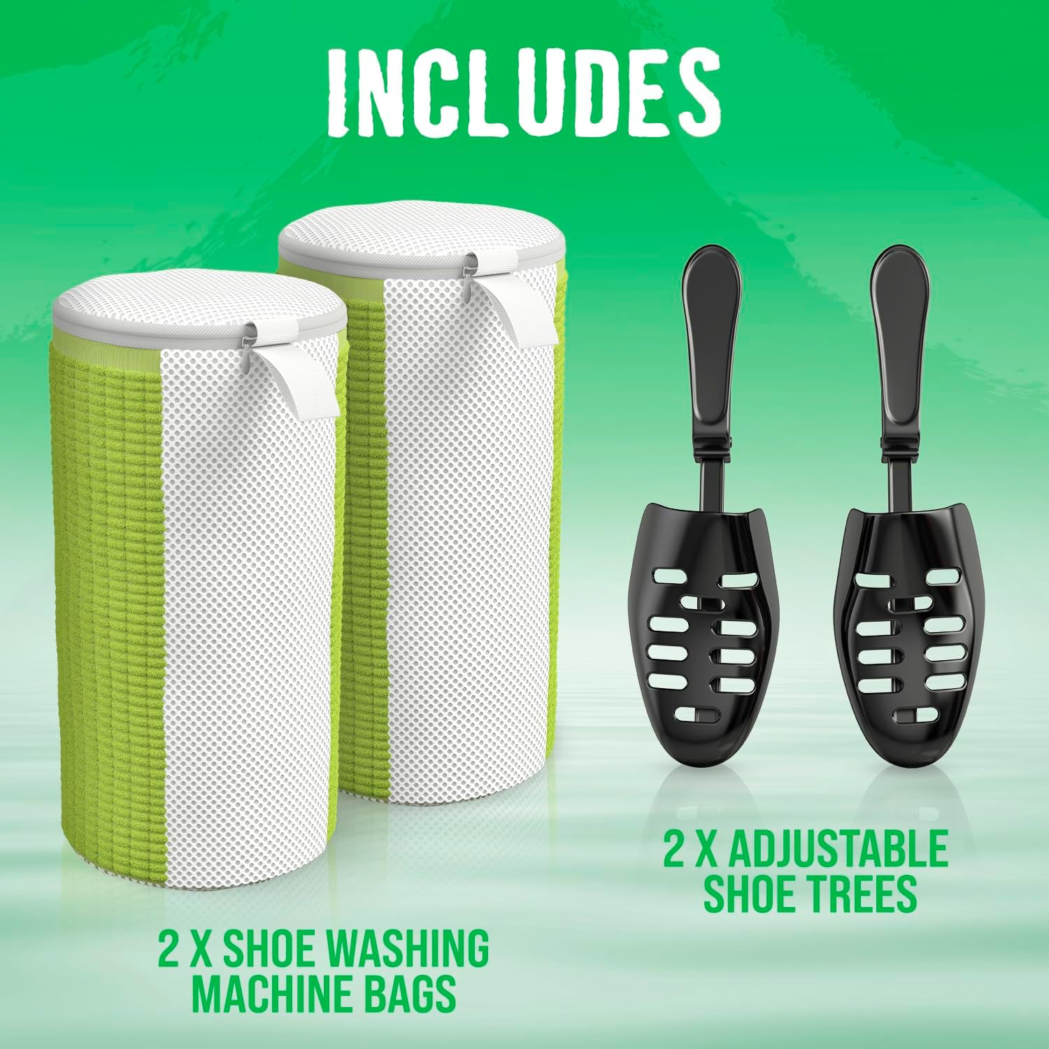 Rockin'Green Shoe Washing Machine Bag - 360° Deep Clean Shoe Washing Bag - Shoe Bag for Washing