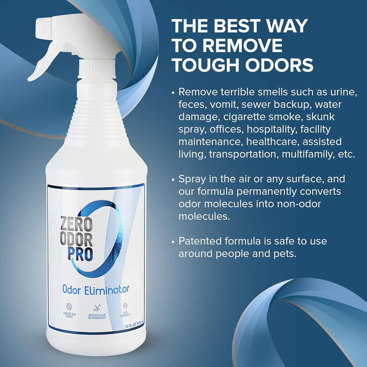 Zero Odor Pro - Commercial Strength Eliminator Odor Neutralizer, Room Deodorizer Odor Eliminator