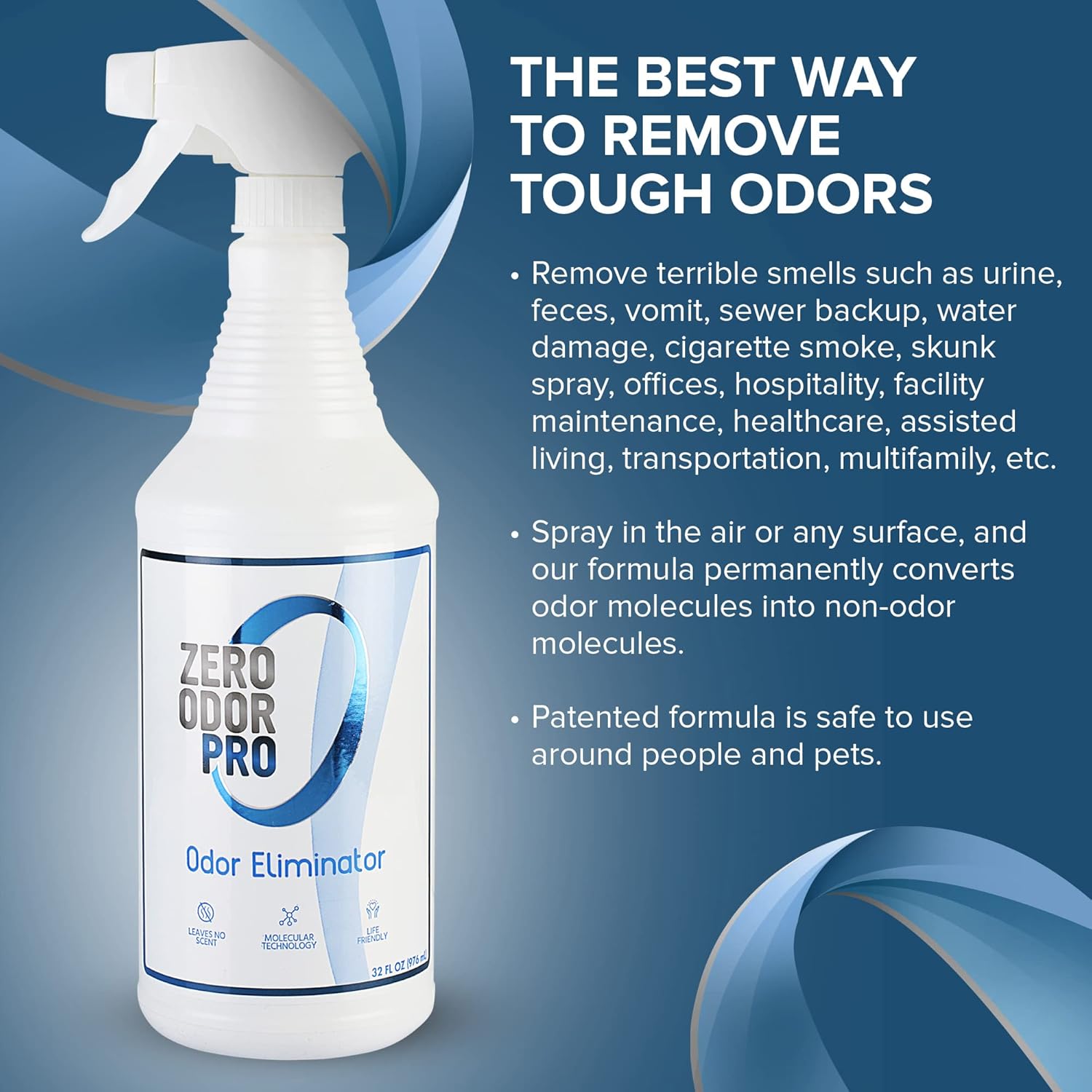 Zero Odor Pro - Commercial Strength Eliminator Odor Neutralizer, Room Deodorizer Odor Eliminator