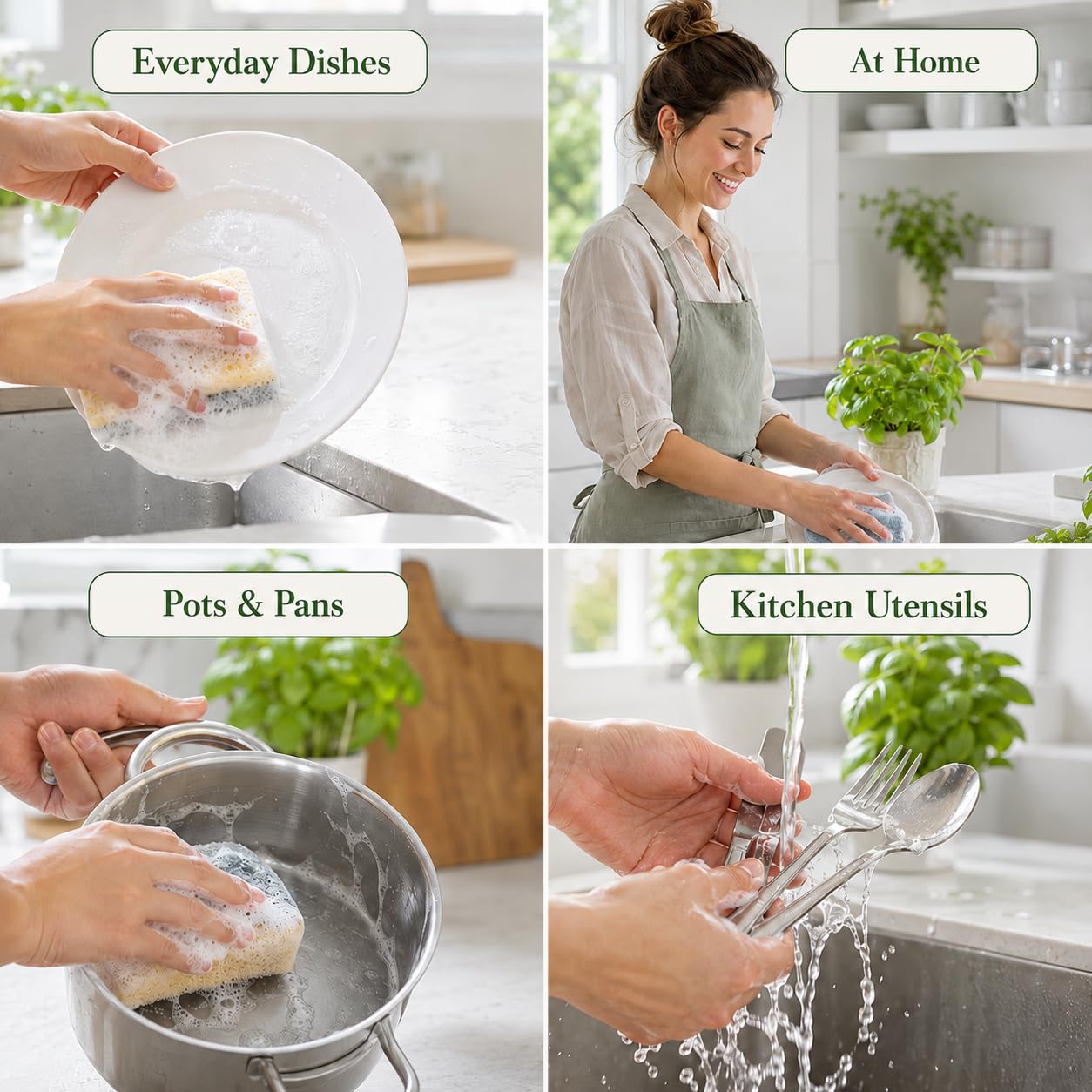 Ginger Lily Farms Botanicals Plant-Based Liquid Dish Soap, Concentrated Formula with Max Grease