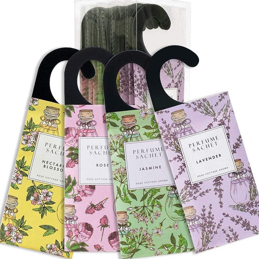 Rose Cottage Large 12 Packs Closet Deodorizer Freshener Closet Air Freshener Home Scented Sachets