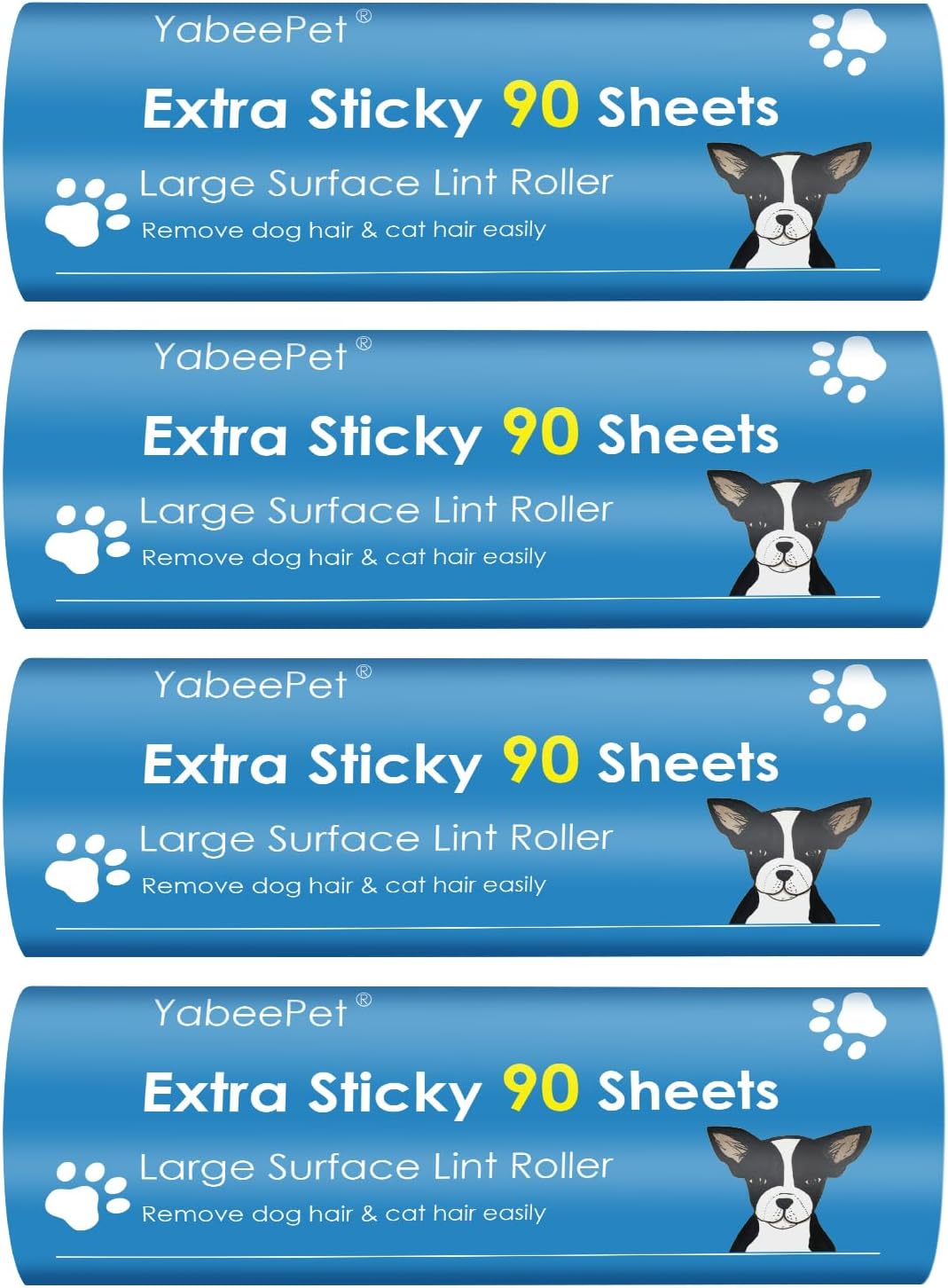Extra Sticky Large Lint Roller Refills, 6.3'' Giant Lint Roller Refills for Pet Hair