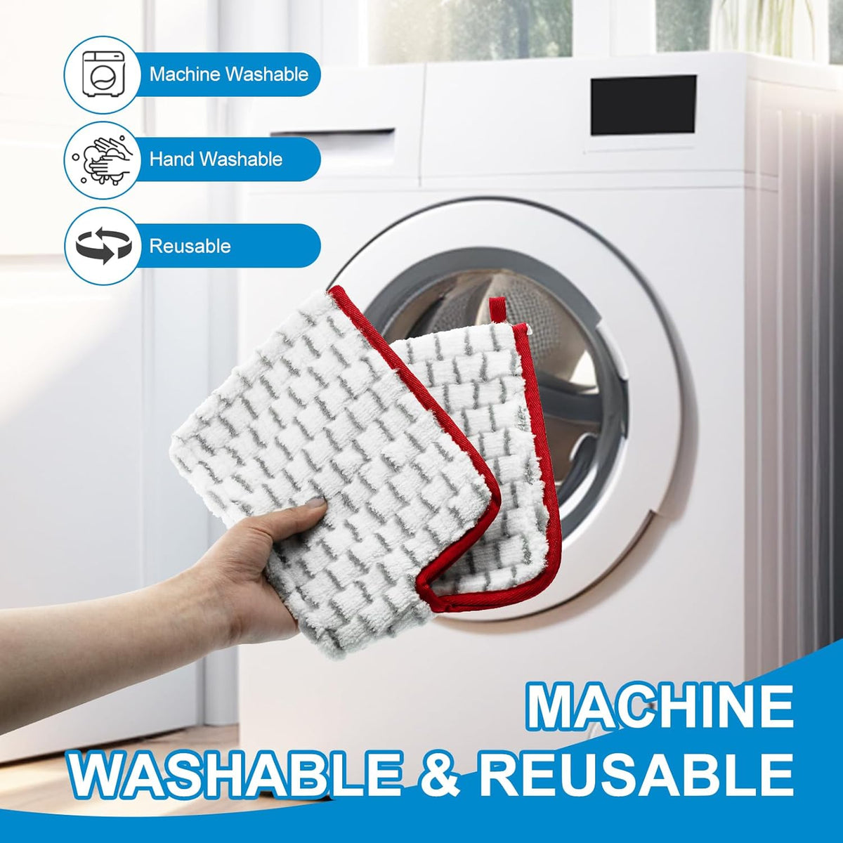 Microfiber Spray Mop Pads Compatible with Promist MAX Spray Mop, Mops Refills for Ocedar Replace