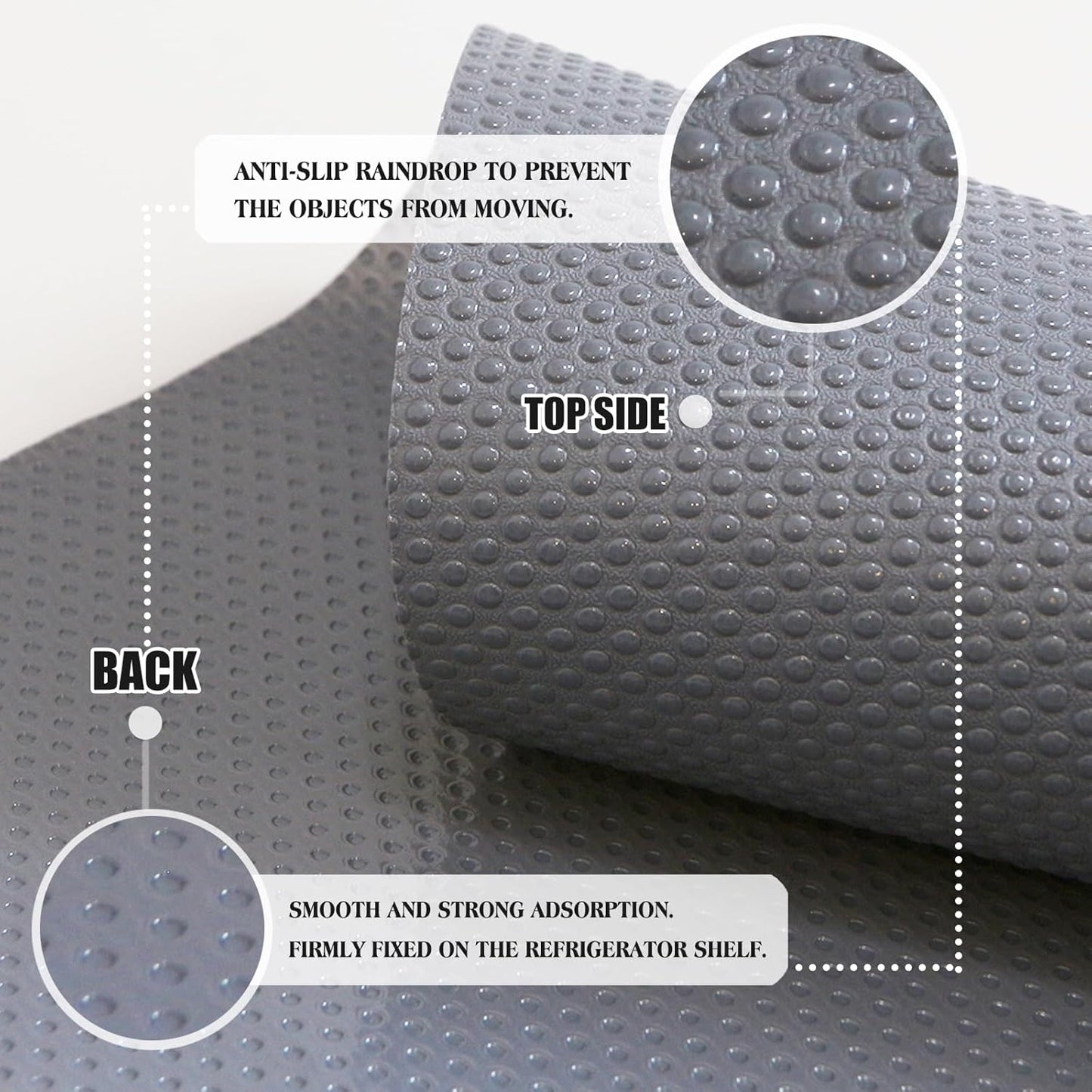 10Pcs Refrigerator Liners, Washable Fridge Liner Shelf Mats Refrigerator Pads for Cupboard Cabinet