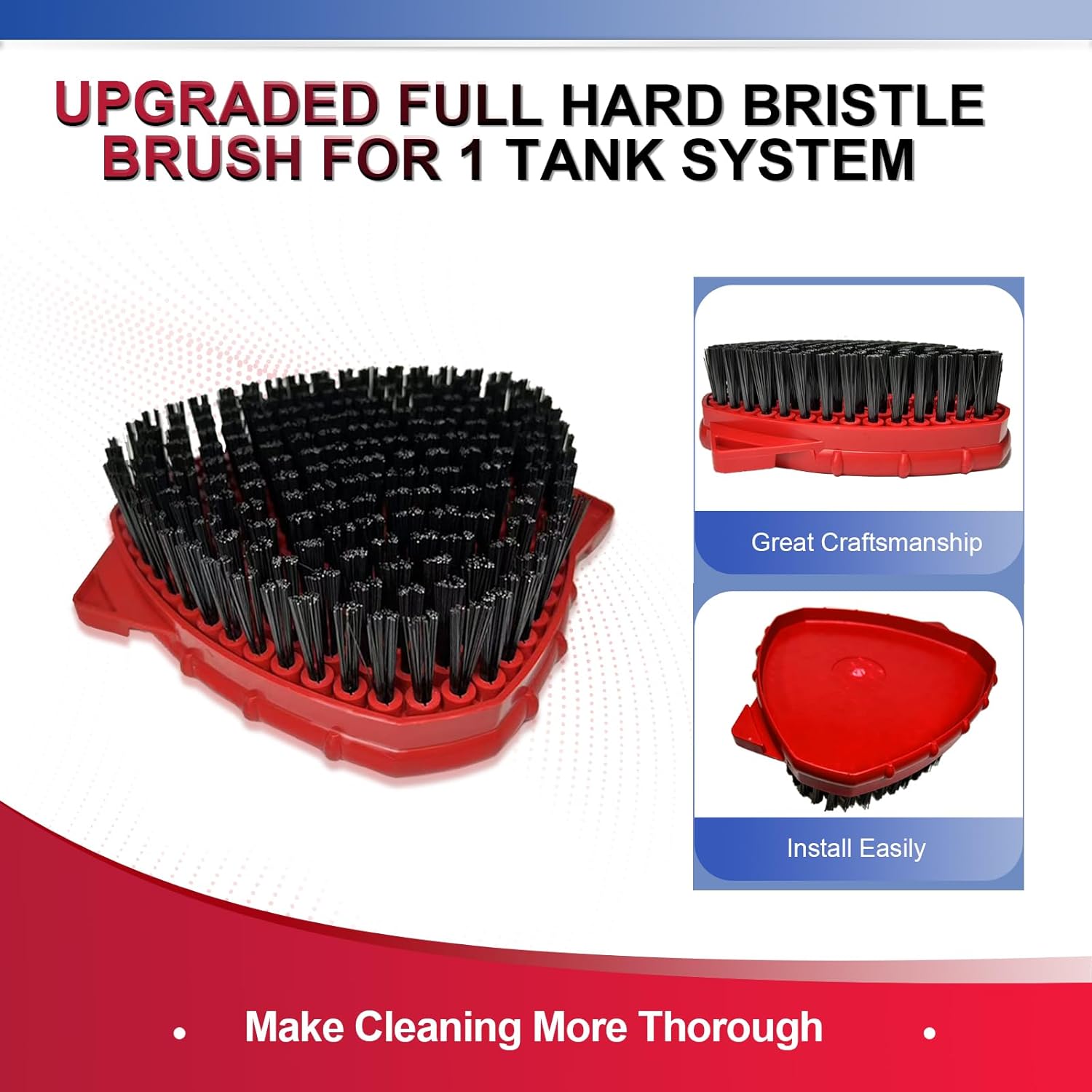 Upgraded Scrub Brush Compatible with O-Cedar EasyWring 1 System 7 Pack Triangle Mop Reusable Mop