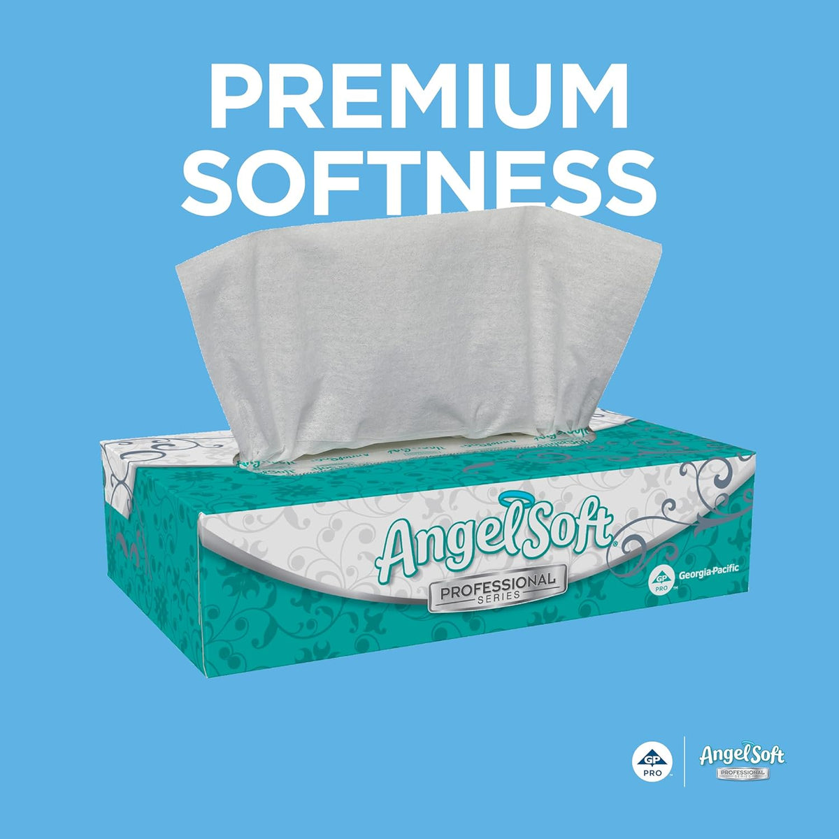 Georgia-Pacific Angel Soft Professional Series 2-Ply Facial Tissue (48580), 100 Sheets Per Box, 30
