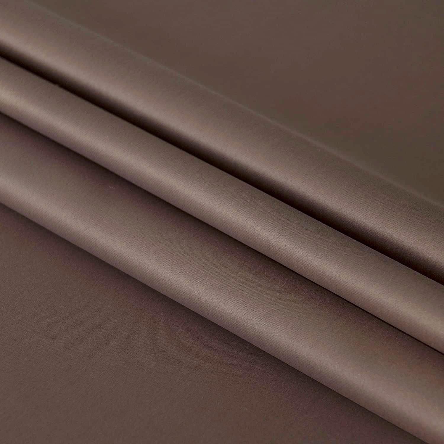 DWCN French Door Curtains – Rod Pocket Thermal Blackout Curtain for Doors with Glass Window