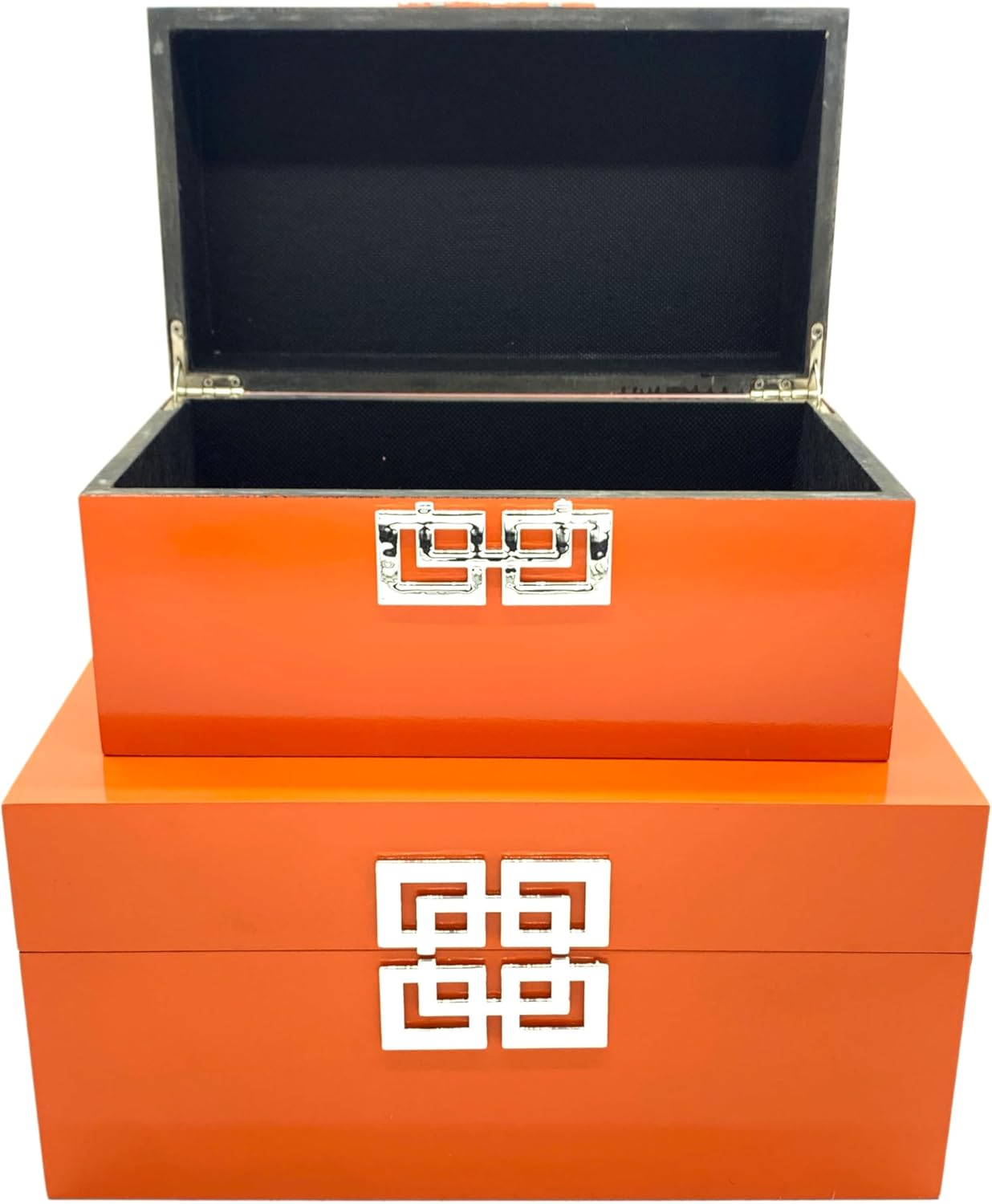 Galt International Storage Boxes - Large & Small Decorative Storage Box w/Hinged Lid - Classic