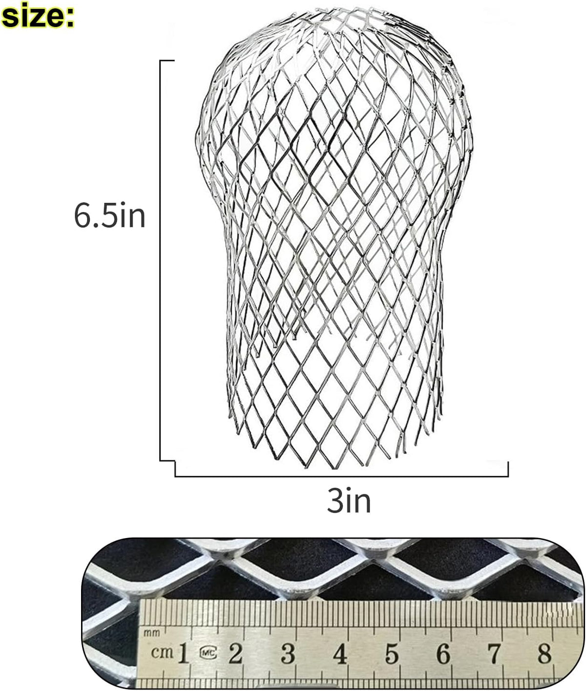 6 Pack Downspout Guard Filter, Gutter Downspout Guard Gutter Guard Strainer Mesh Aluminum