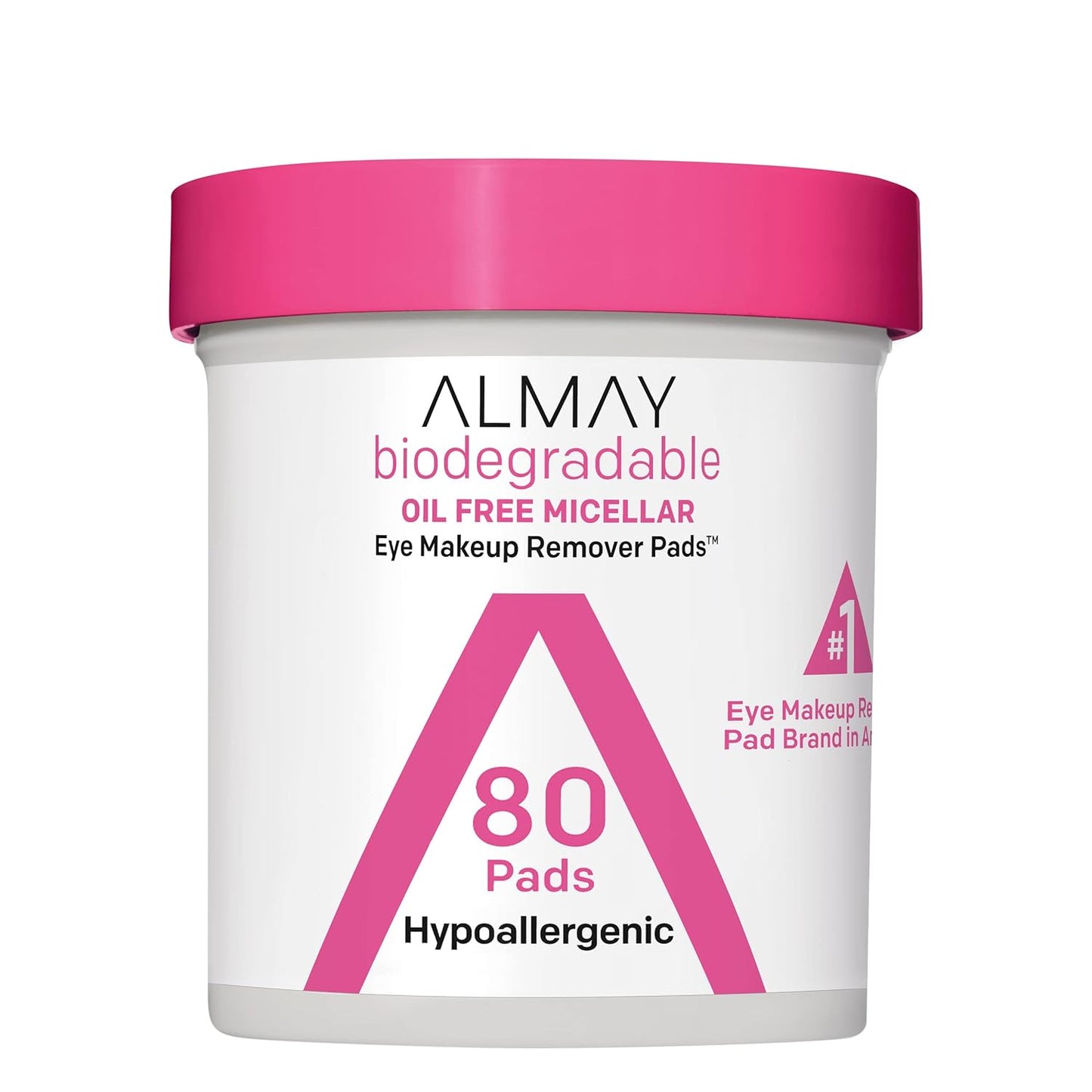 Almay Biodegradable Makeup Remover Pads, Micellar Gentle, Hypoallergenic, Fragrance-Free