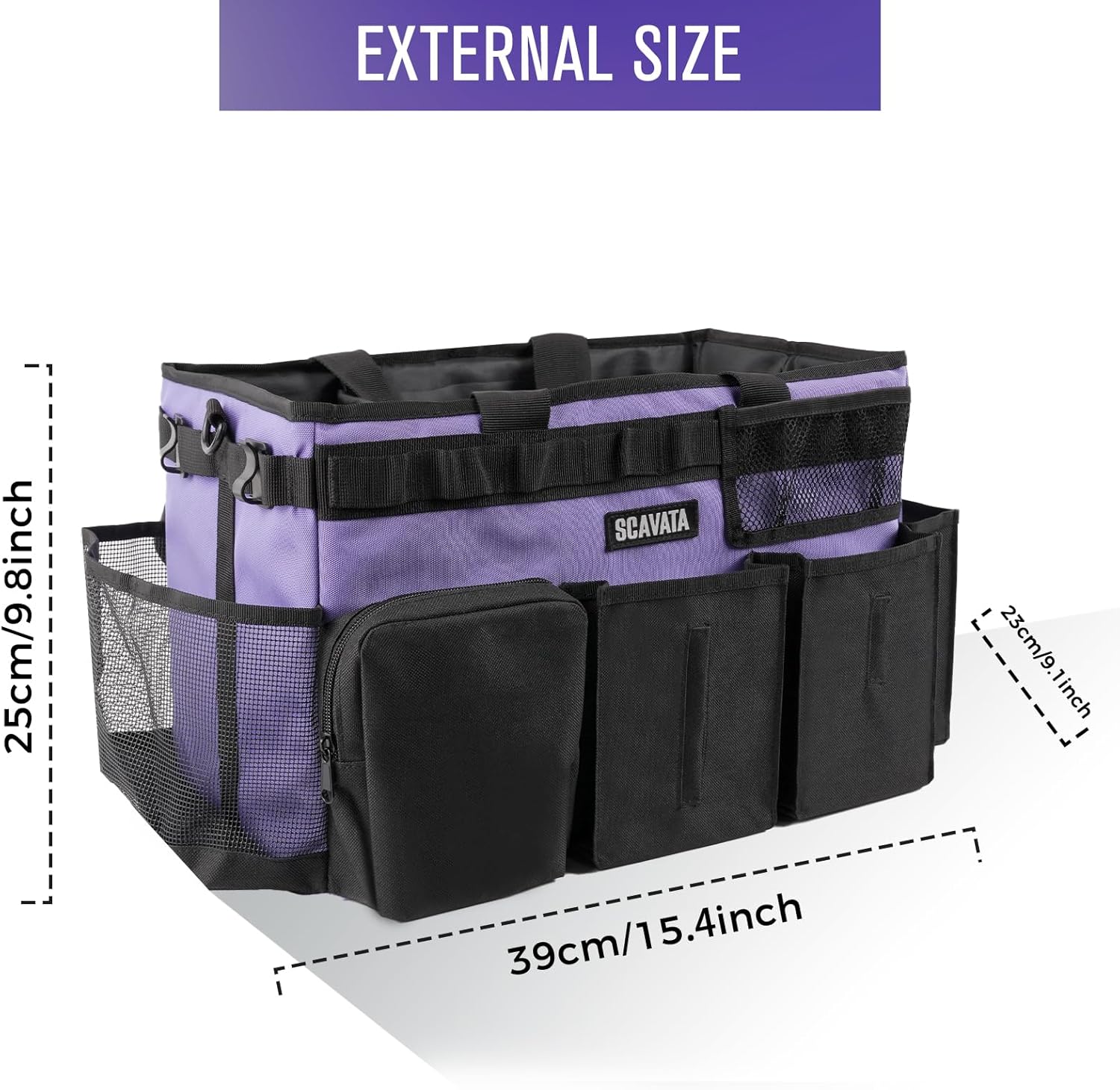 Wearable Cleaning Caddy Bag, Cleaning Caddy Supplies Organizer with Handle & Shoulder Straps for