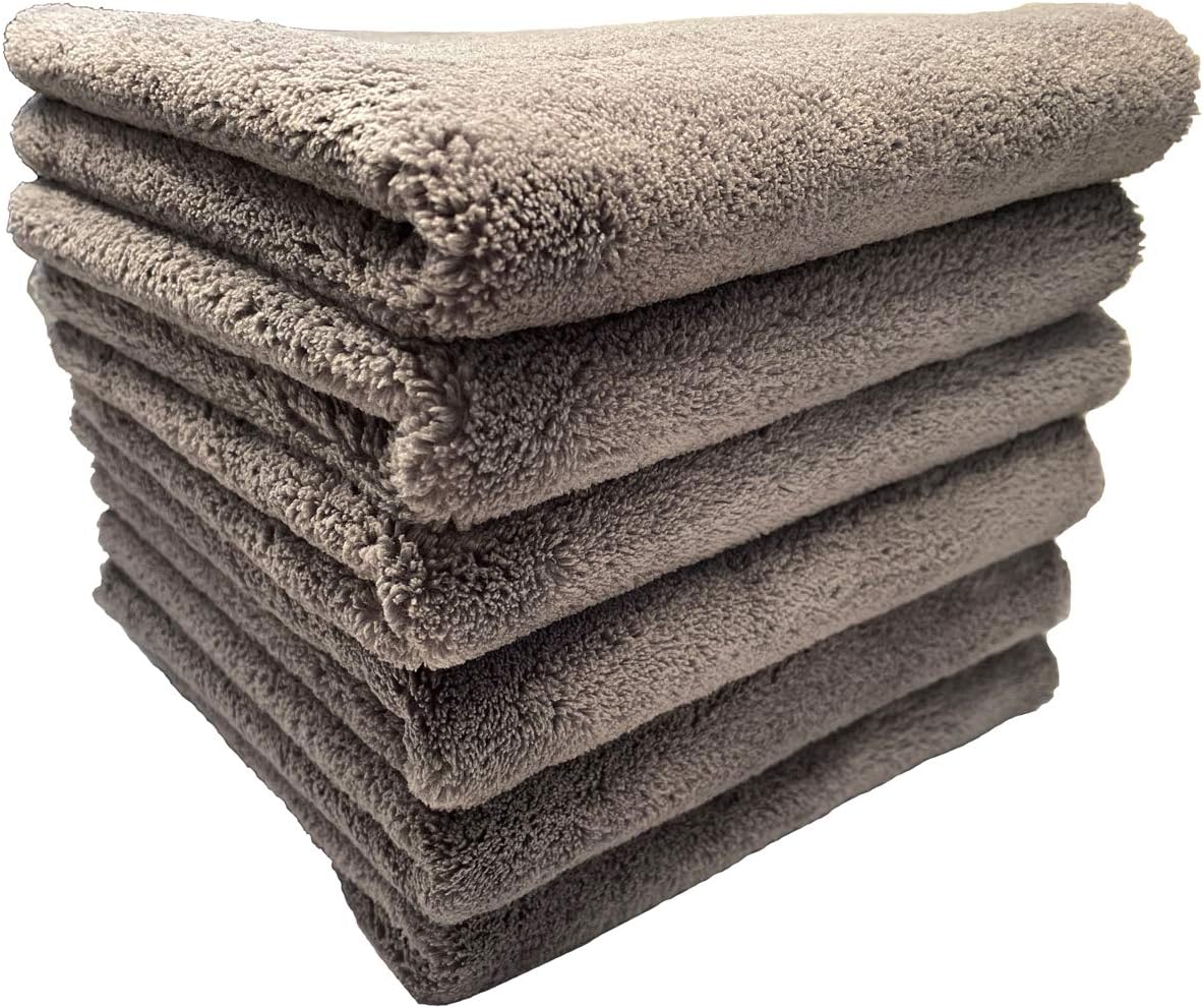 Plush Edgeless Microfiber Towel for Car, Soft Drying Wash Detailing Buffing Polishing Towel, 530