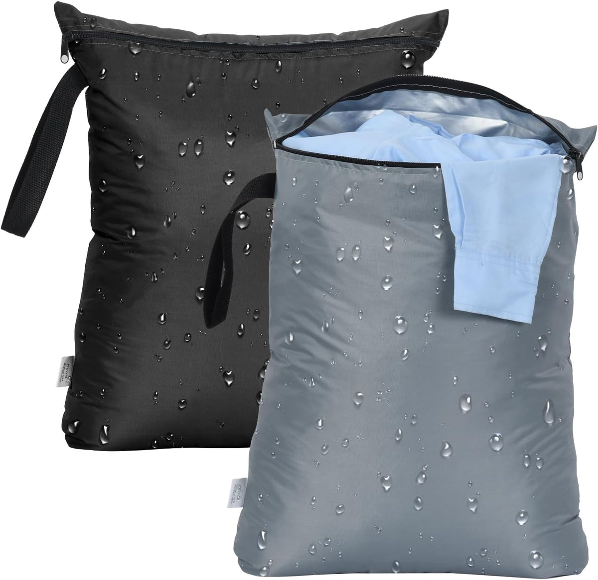 OTraki 2PCS Wet Bags 16x20 inch Medium Wet Dry Bag for Swimsuit and Towels Waterproof Beach