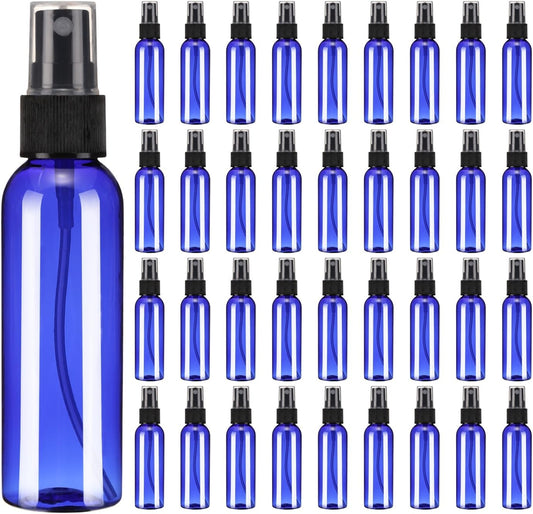 uxcell 100 Pack Spray Bottles, 2 Oz/60ML Reusable Clear Empty Mist Plastic Mini Travel Bottle