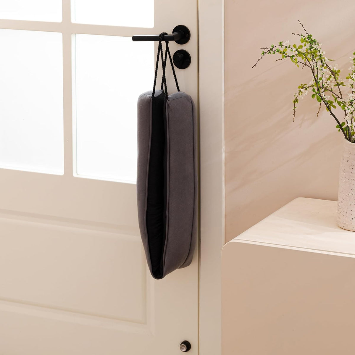 Sunolga 2-Pack 38" Door Draft Stopper Blocks Hot and Cold Air with Removable Washable Cover for