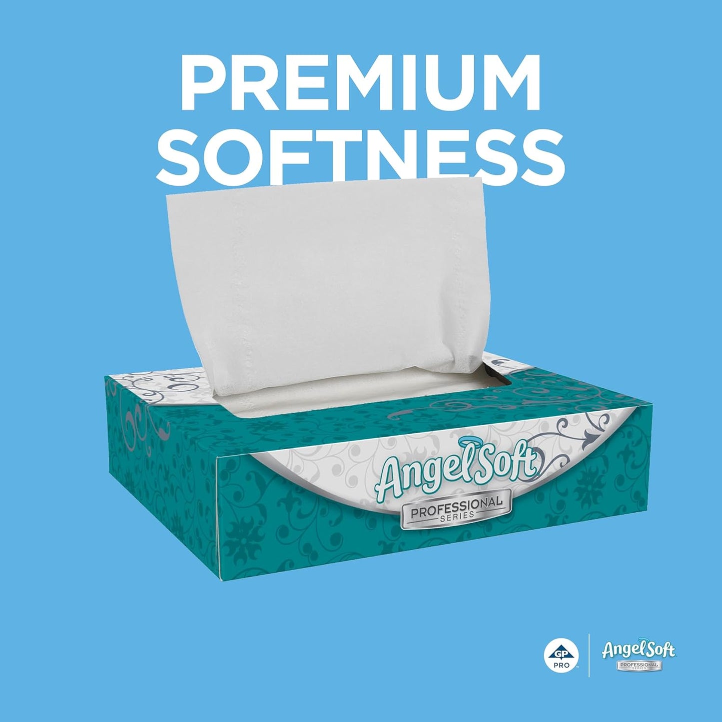 Georgia-Pacific Angel Soft Professional Series 2-Ply Facial Tissue (48550), 50 Sheets Per Box, 60