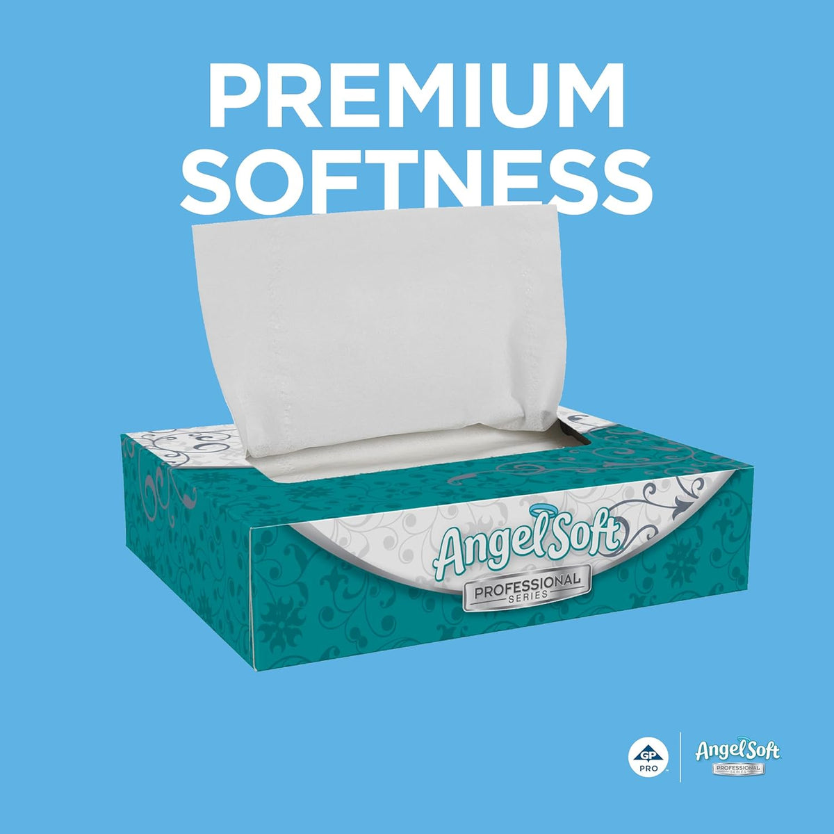 Georgia-Pacific Angel Soft Professional Series 2-Ply Facial Tissue (48550), 50 Sheets Per Box, 60