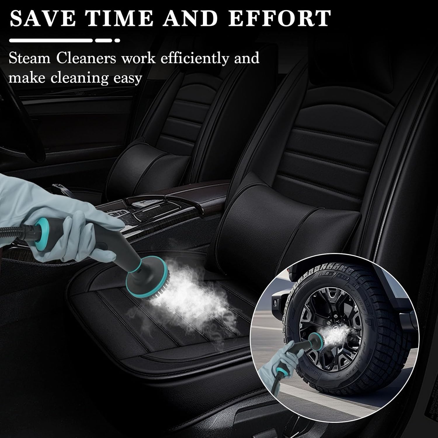 Steam Cleaner,15s Heat-Up 42.27oz Tank,2500w Handheld Steam Cleaner for Home with 15 pcs