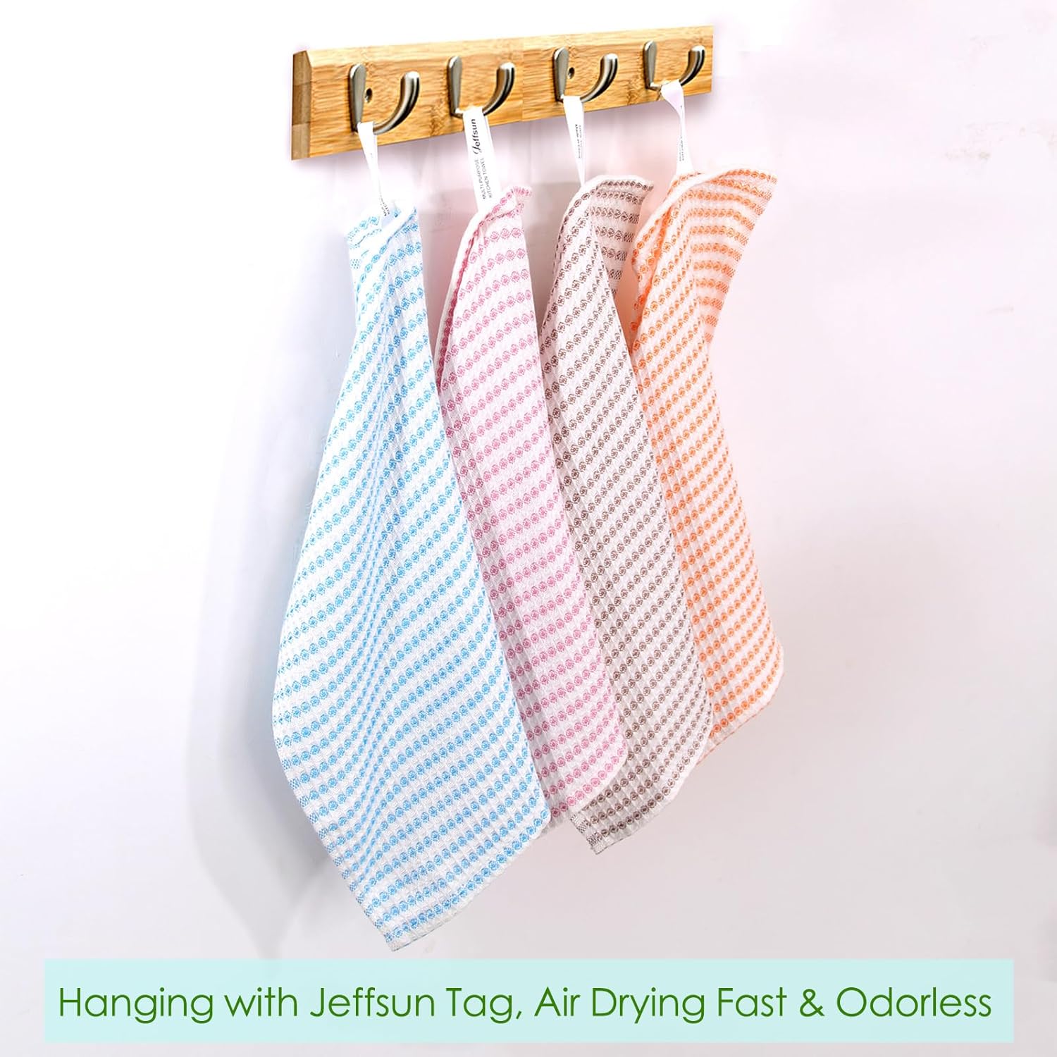 Kitchen Washcloths 6 Pack, 10x14 Inch Small Dish Cloth for Washing Dishes, Lint Free Fast Dry