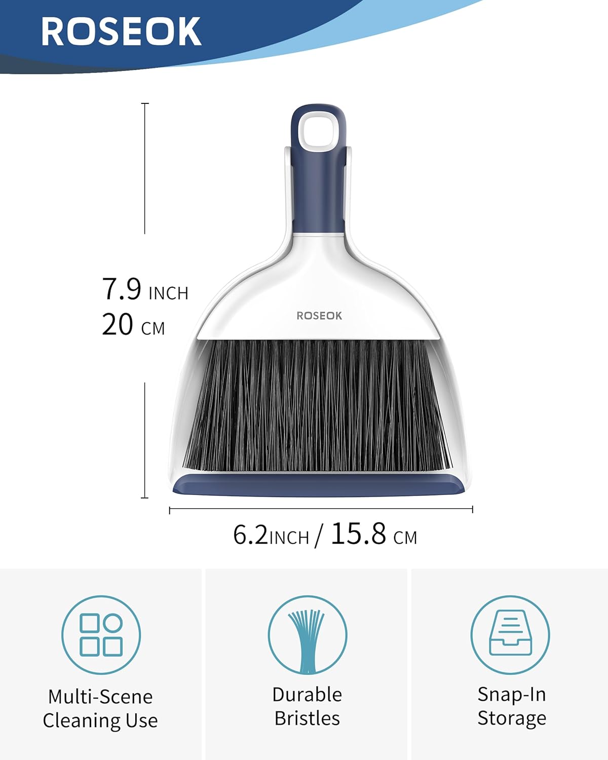 Mini Broom and Dustpan Set for Cleaning, Compact Desktop Dustpan with Brush for Kitchen Counter
