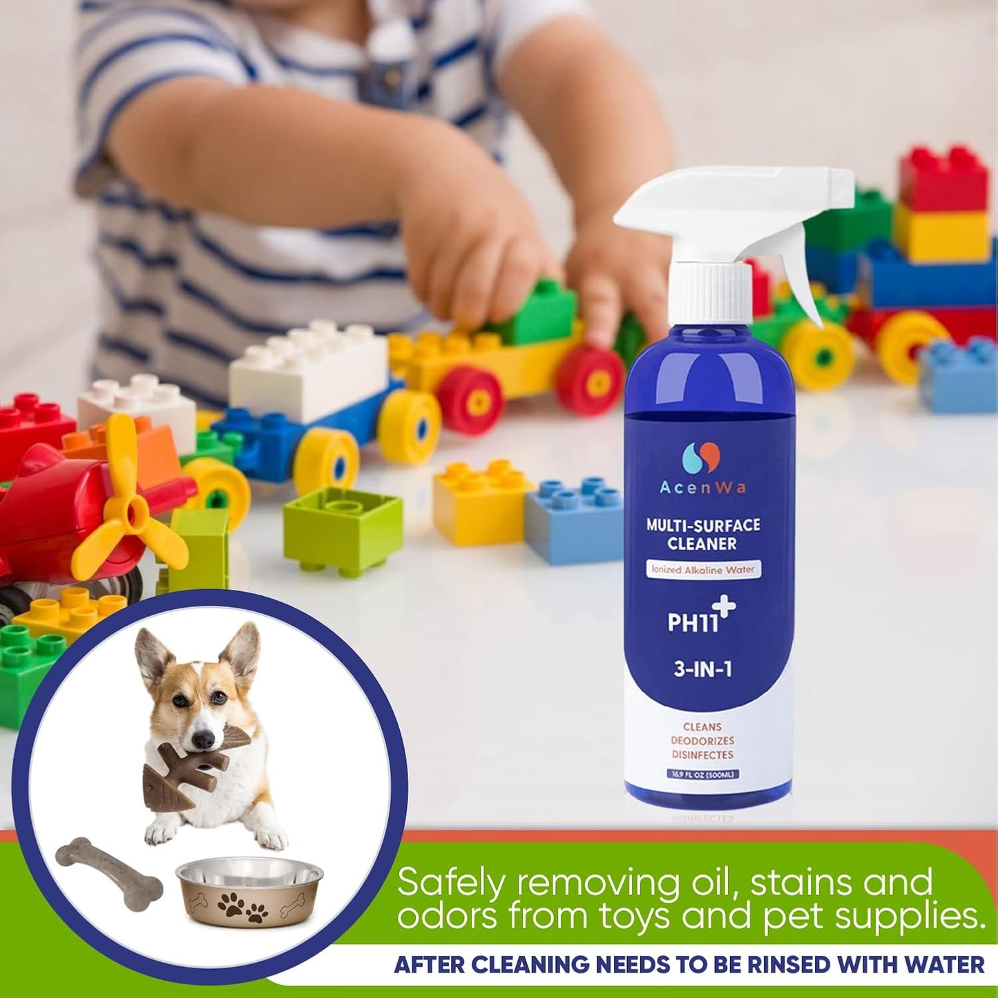 Natural Multi-Surface Cleaner is an unscented spray that degreases, deodorizes, work on air fryer