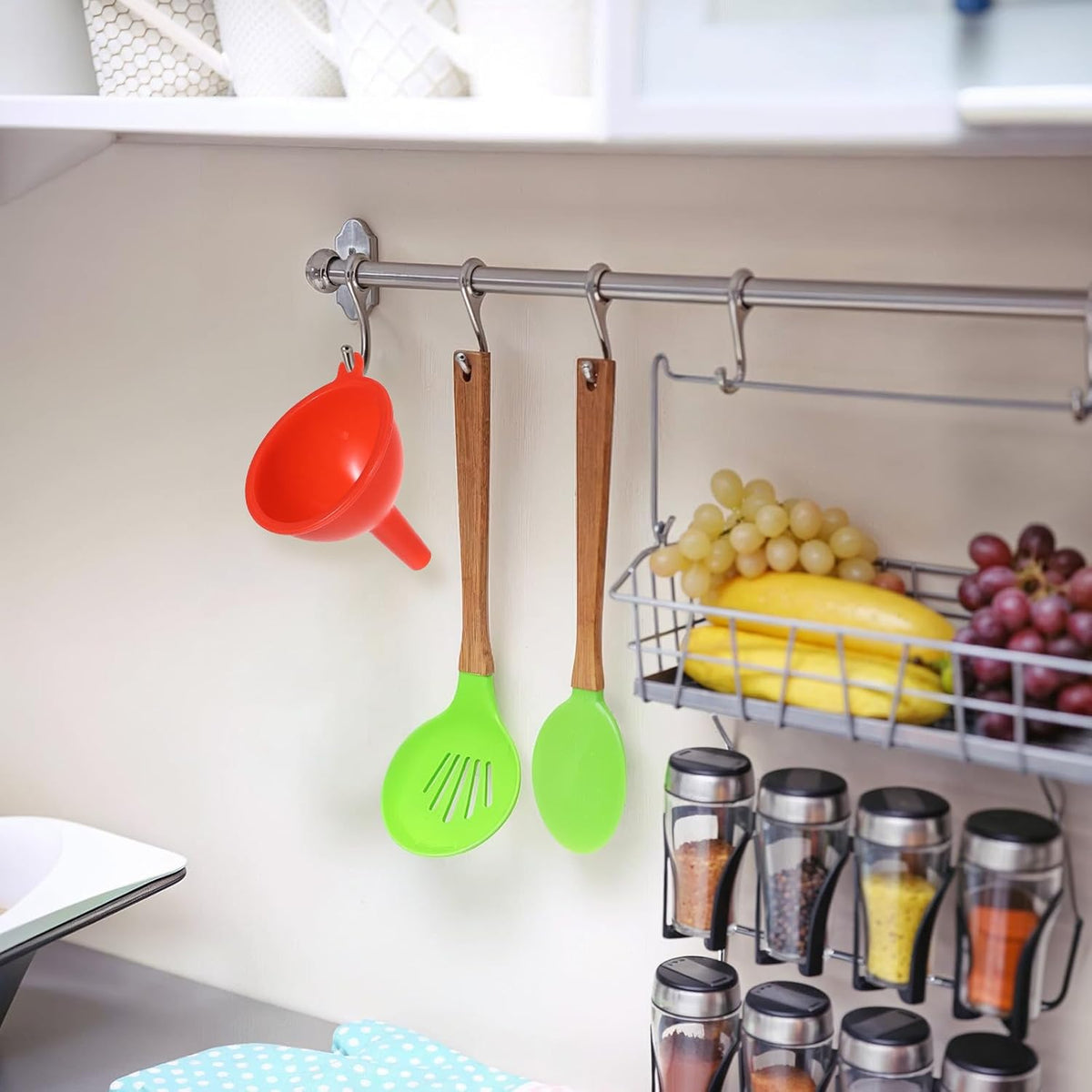 4 Pack Kitchen Silicone Funnel, Kitchen Funnel Set, Canning Silicone Funnels, Wide Mouth Canning