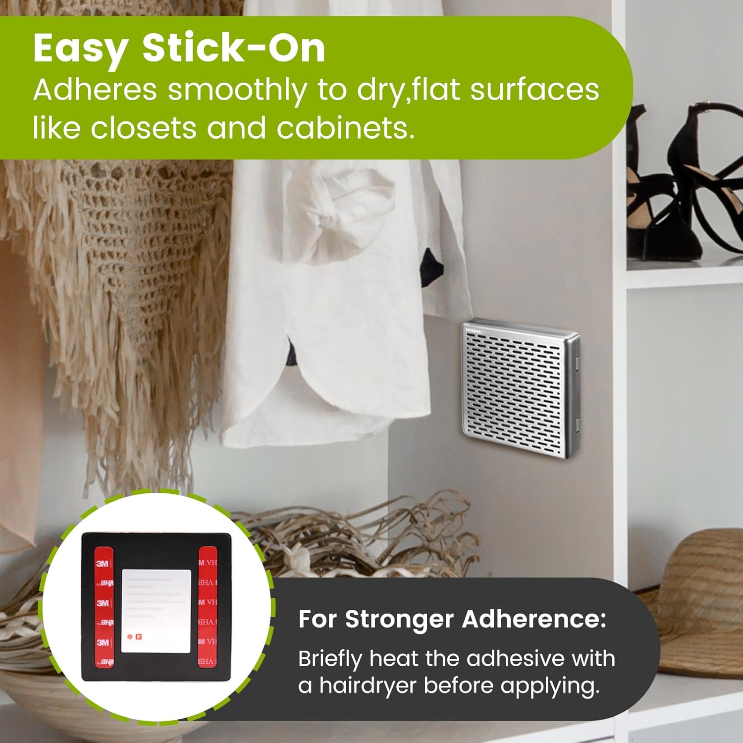 Refrigerator Deodorizer,10 Years Long Fridge Odor Eliminator,Car Air Freshener,Closet Odor