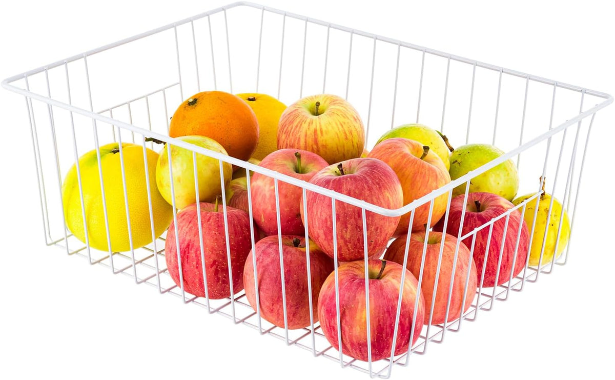 Freezer Organizer Bins, Upright Freezer Baskets for 16, 17, 21 cu.ft Standup Freezer, Wire Storage