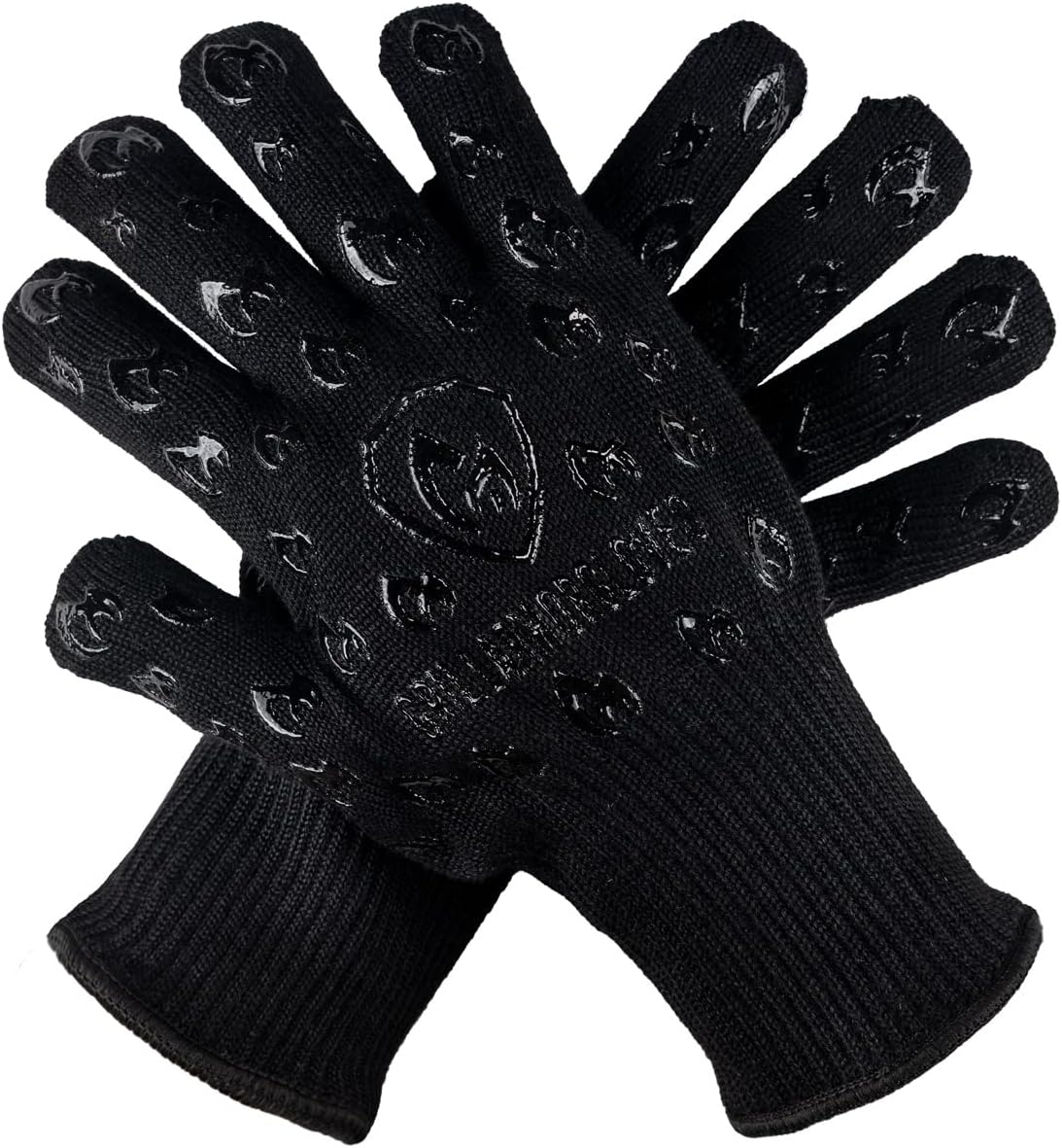 Grill Armor Oven Gloves 932°F Extreme Heat & Cut Resistant Oven Mitts with Fingers for BBQ