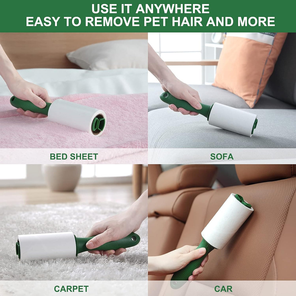 Fedicelly Lint Rollers Pet Hair Extra Sticky Clothes,Cat Dog Hair Remover Laundry Furniture