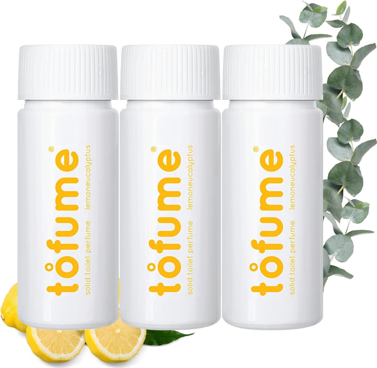 Effervescent Bathroom Air Freshener - Lemon Eucalyptus - Toilet Deodorizer, Bathroom Odor