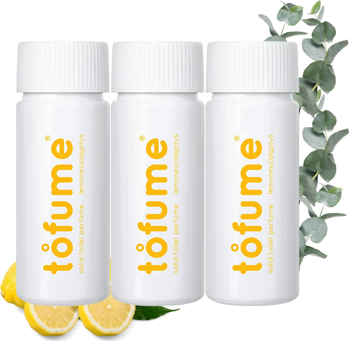 Effervescent Bathroom Air Freshener - Lemon Eucalyptus - Toilet Deodorizer, Bathroom Odor
