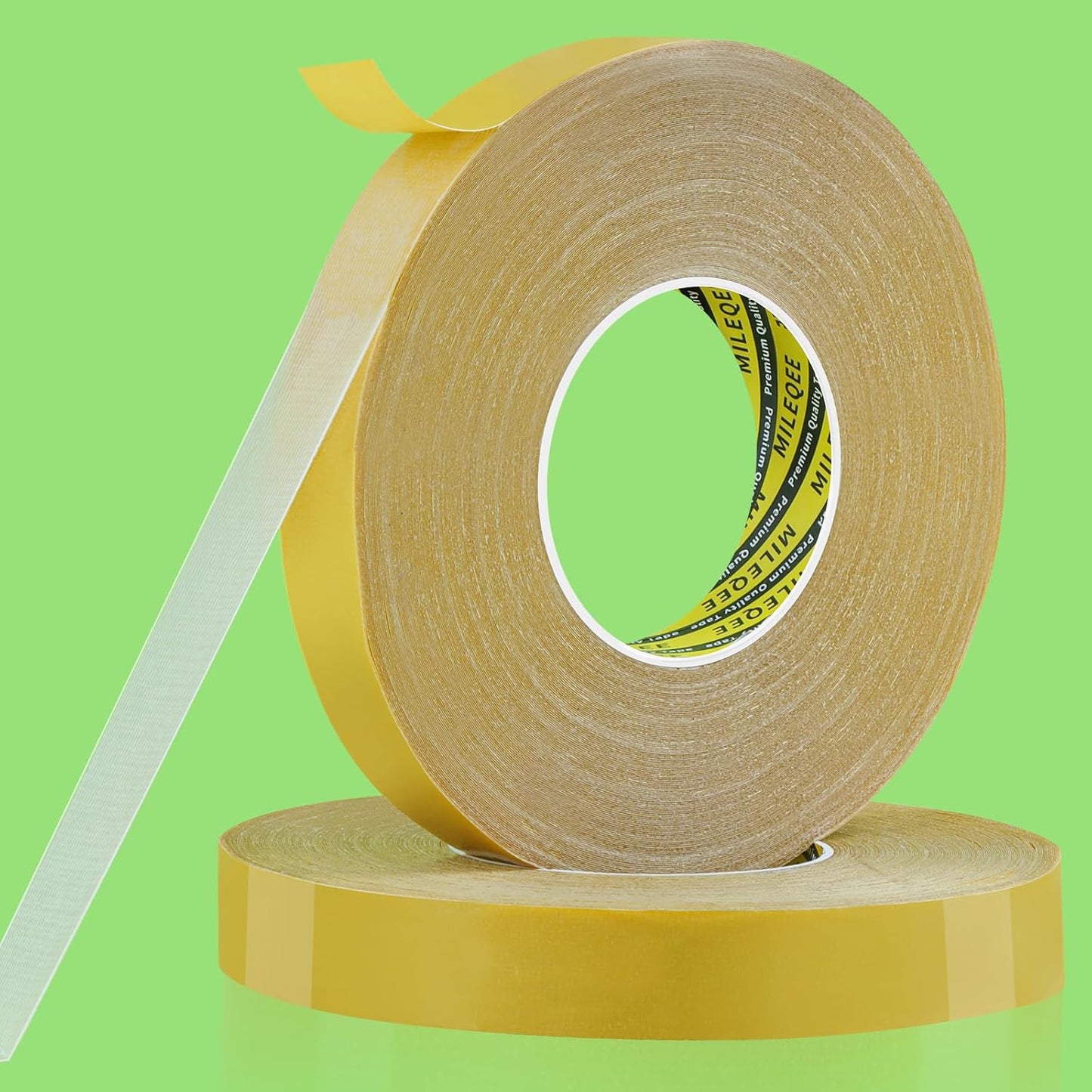 2Pack Double Sided Tape Heavy Duty, 1in x 164FT (328FT Total), Extra Large Universal High Tack