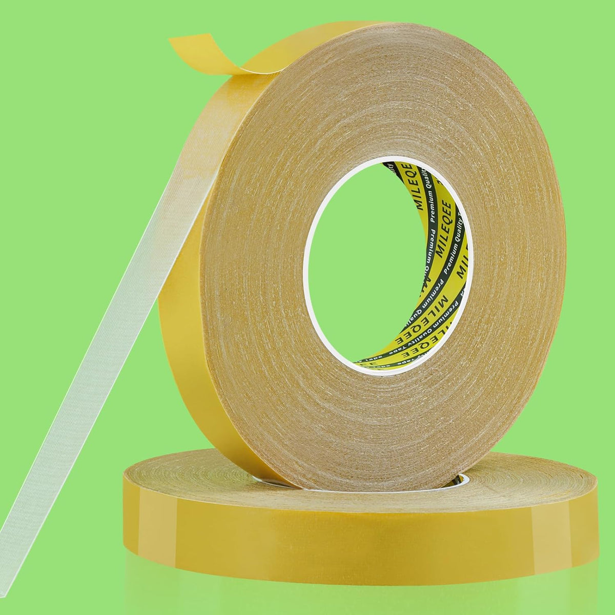 2Pack Double Sided Tape Heavy Duty, 1in x 164FT (328FT Total), Extra Large Universal High Tack