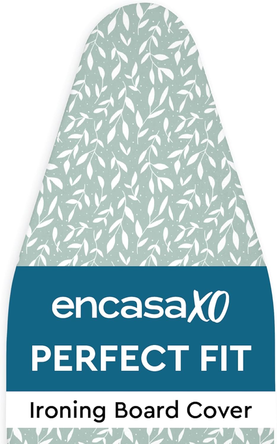 Encasa XO Ironing Board Cover and Pad 42"x14" - Thick 3mm Felt Padding, Drawstring Tightening &