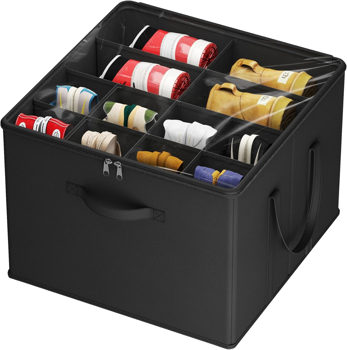 Lifewit Shoe Storage Organizer for Closet Fits 12-16 Pairs, Fabric Large Shoe Box Storage Container
