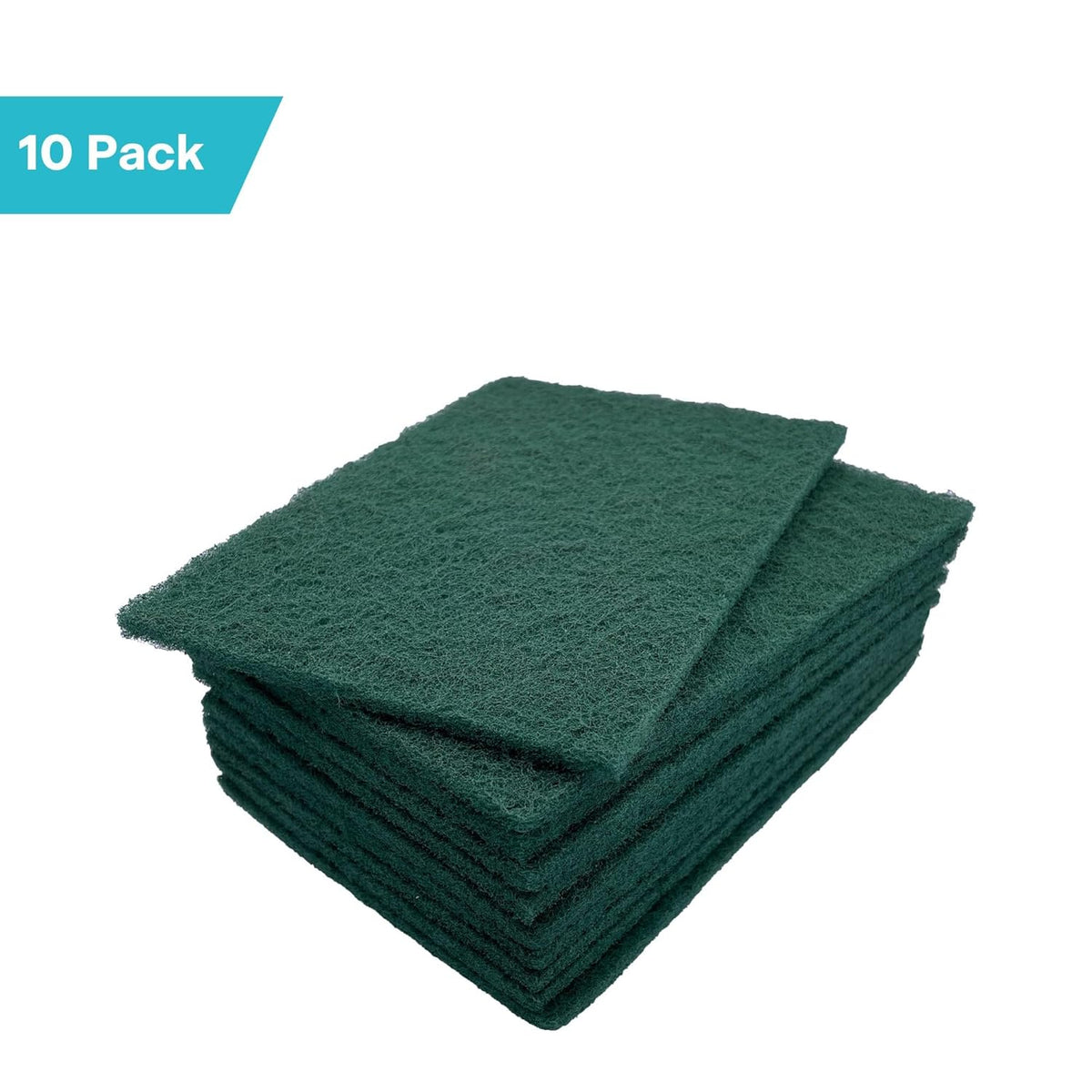 VSM 10-Pack: 6" x 9", Green - Fine, Non-Woven Hand Pad, Aluminum Oxide Grains, Rust and Oxidation