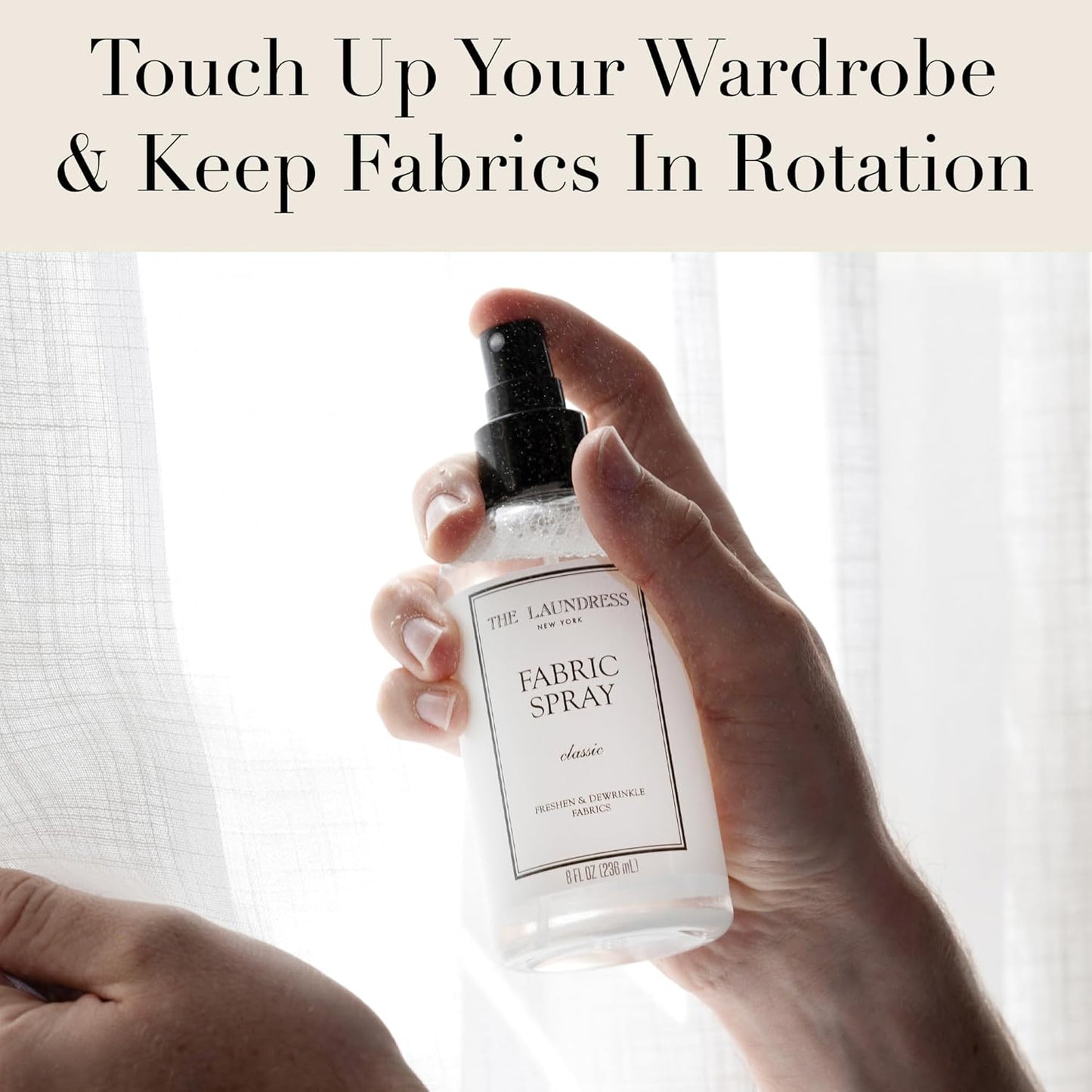 The Laundress Classic Fabric Spray, Wrinkle Release Spray, Upholstery and Linen Spray, Fabric