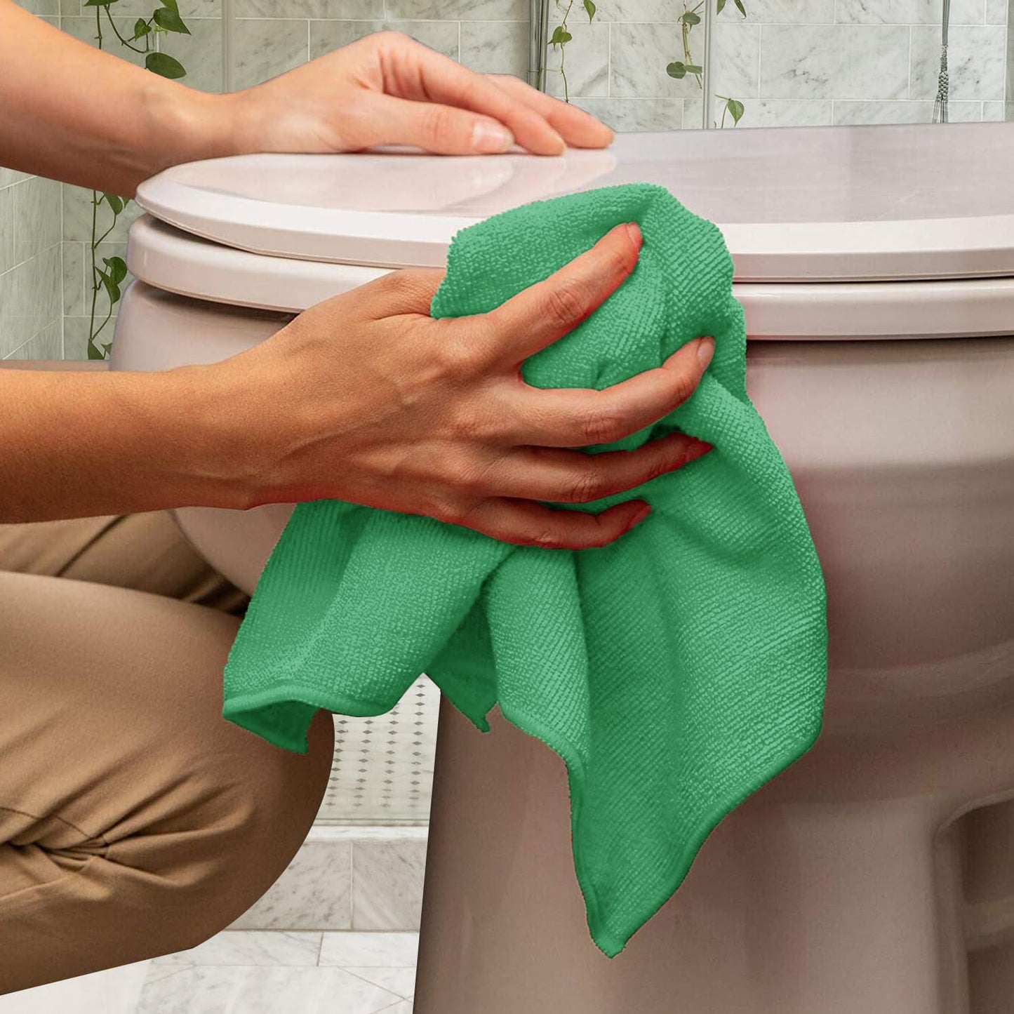 Avalon Towels Microfiber Cleaning Cloths (Value Pack of 36) Size 16" x 16", Highly Absorbent, Lint